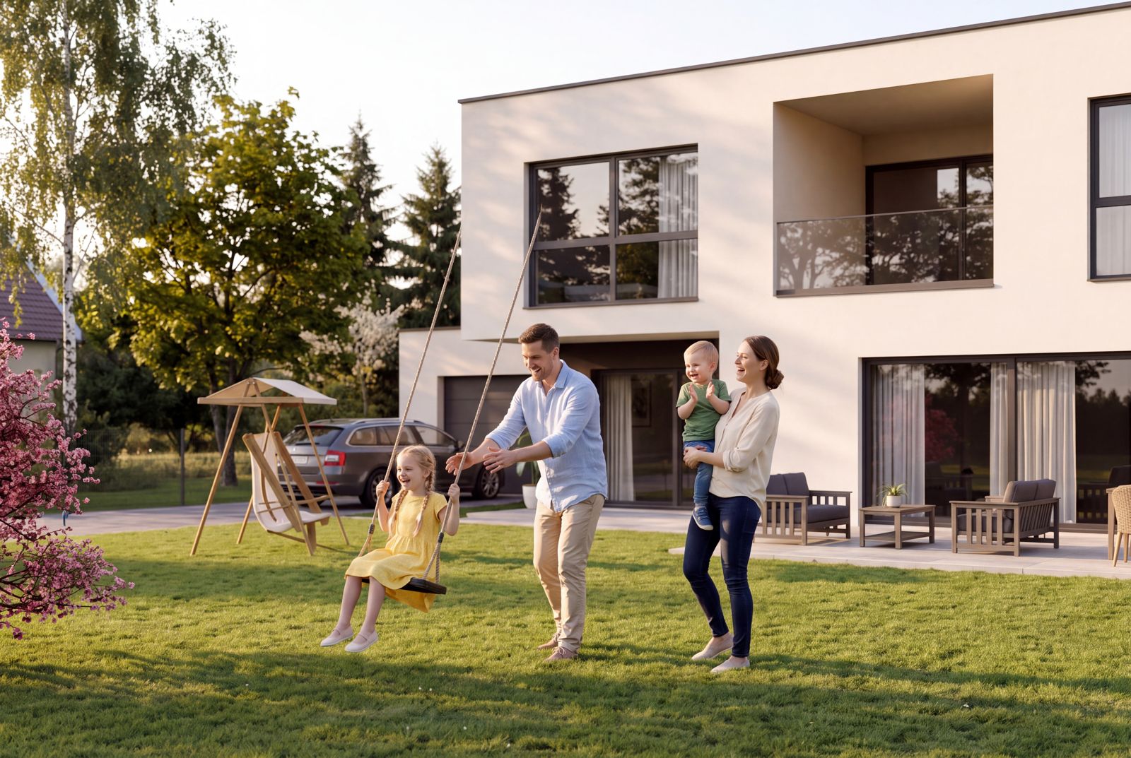 Seven Nova Classic 5, Familie im Außenbereich