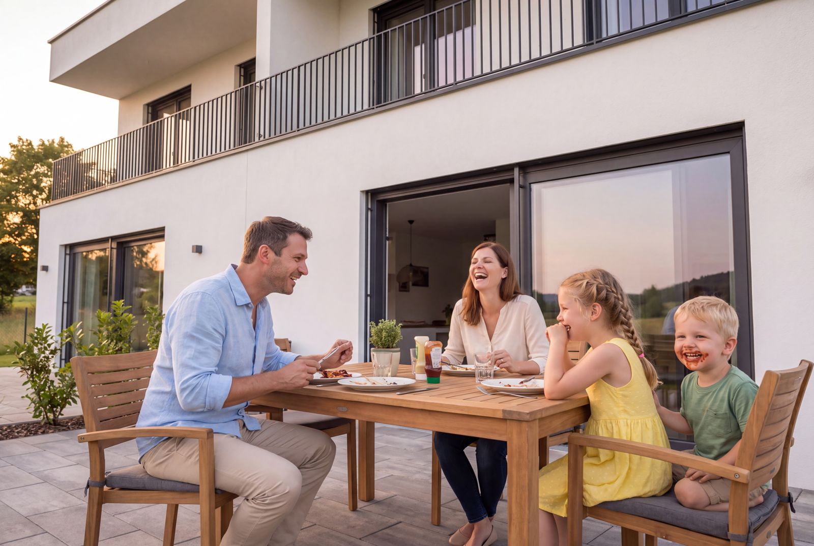 Seven Nova Classic 6, Familie im Außenbereich
