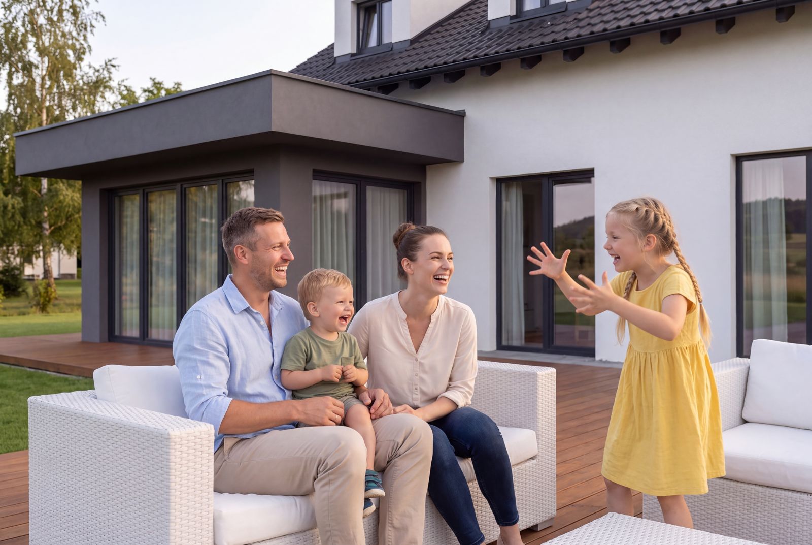 Seven Nova Classic 3, Familie im Außenbereich