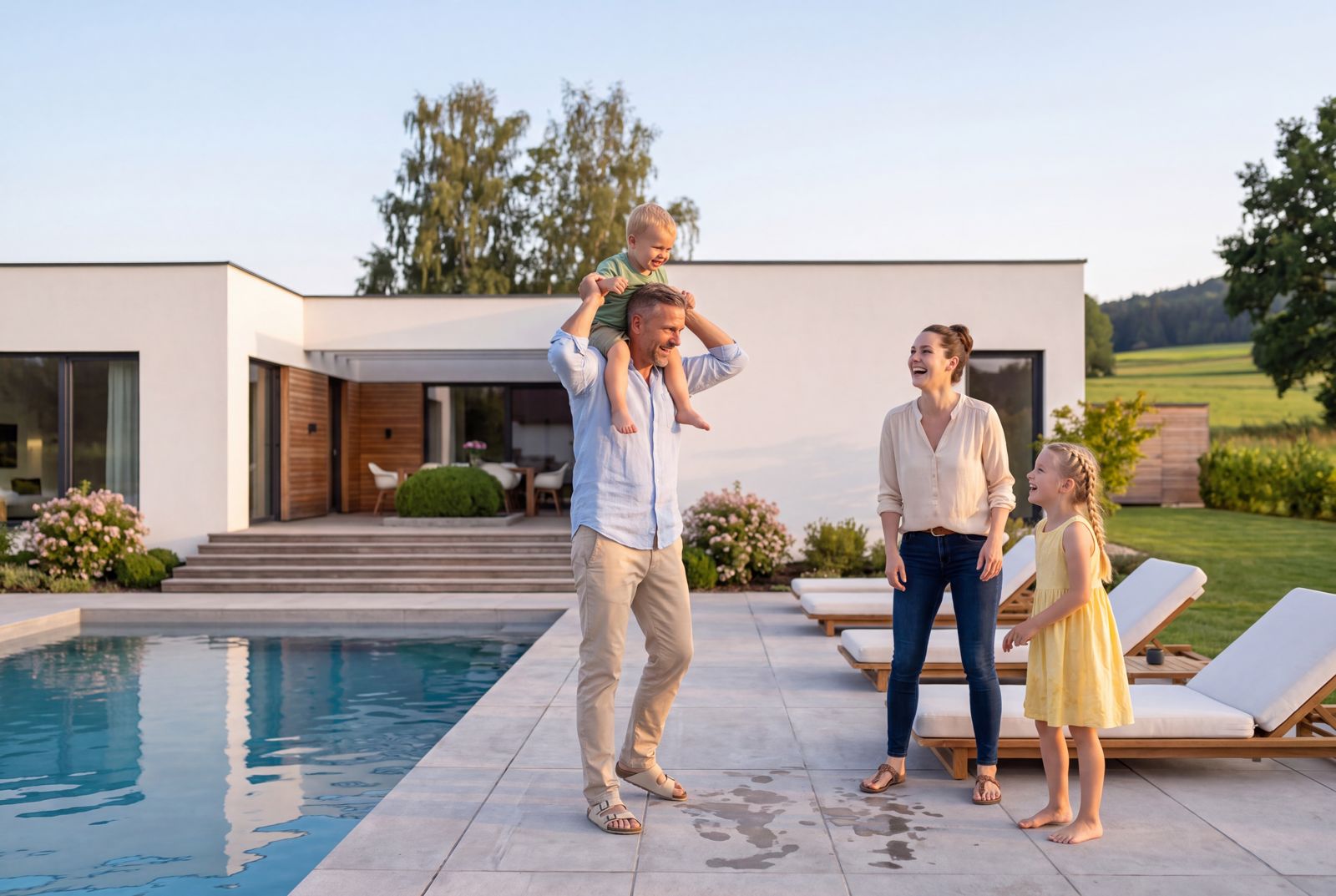 Seven Nova Signature 1, Familie im Außenbereich