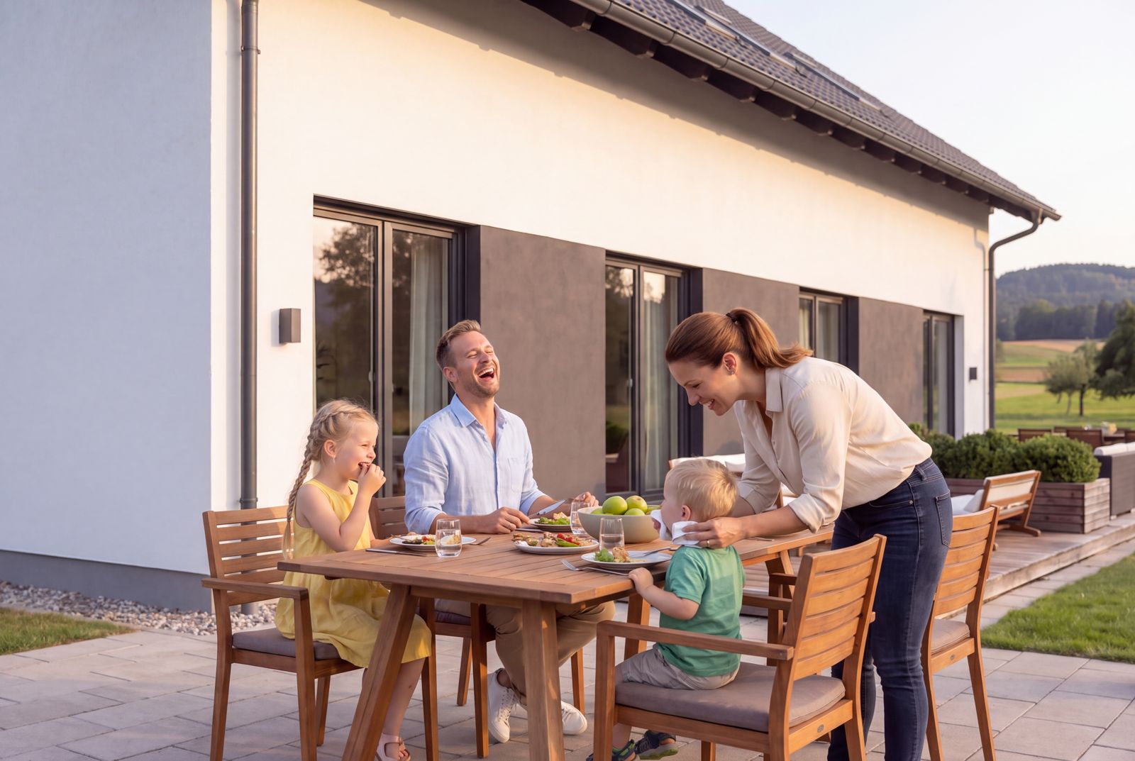 Seven Nova Classic 1, Familie im Außenbereich