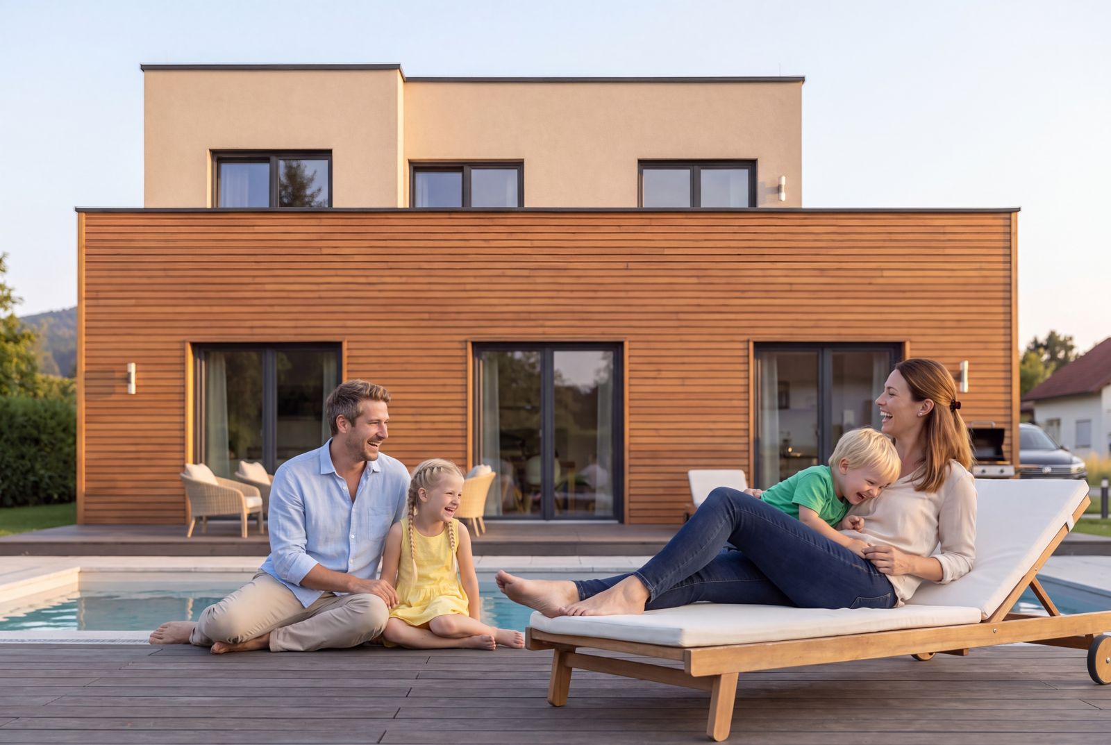 Seven Nova Element 1, Familie im Außenbereich
