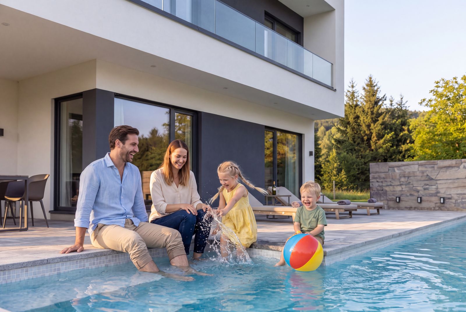 Seven Nova Signature 3, Familie im Außenbereich